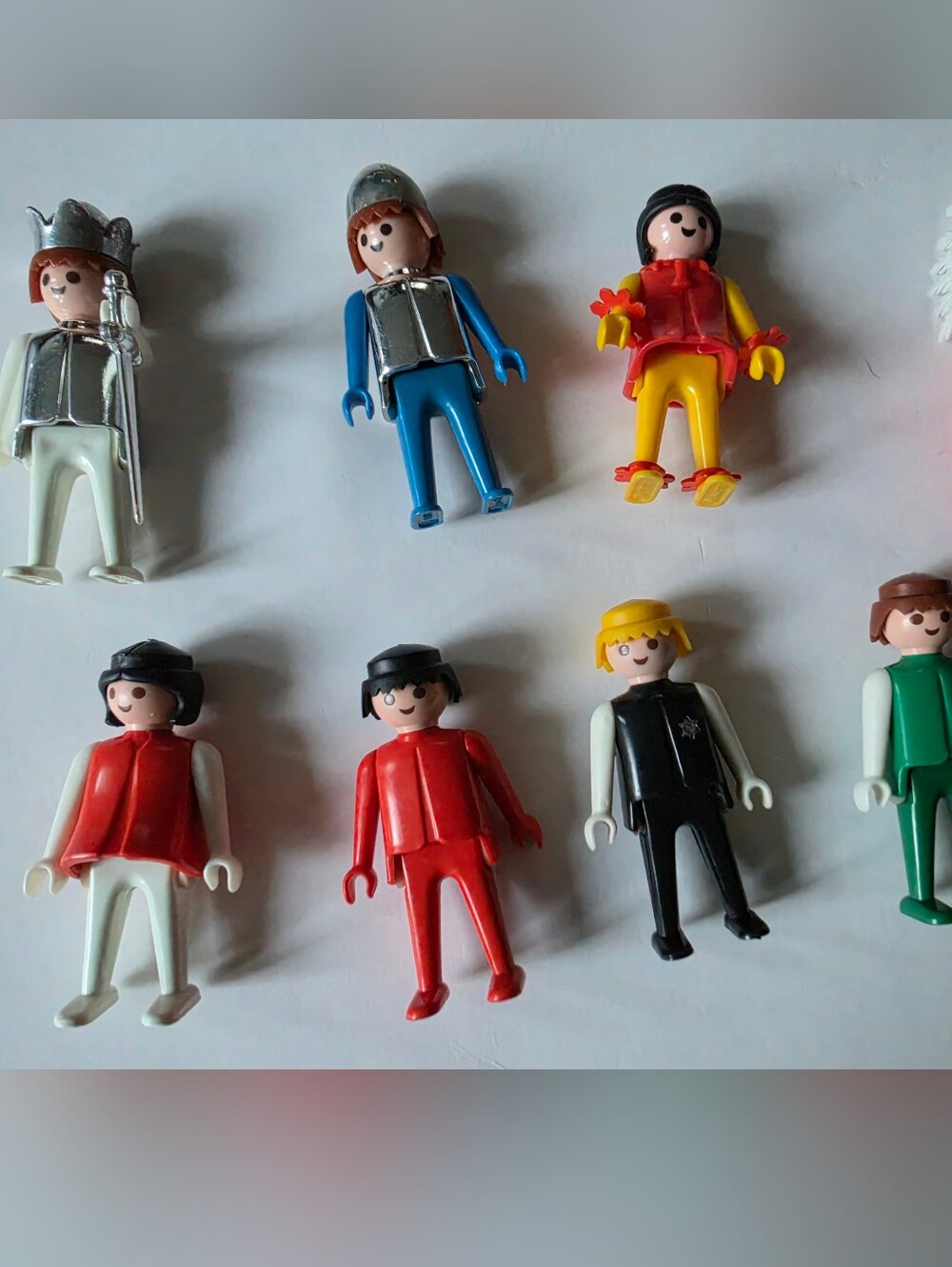 Vintage Lot of PlayMobil 9 Figures Geobra 1974